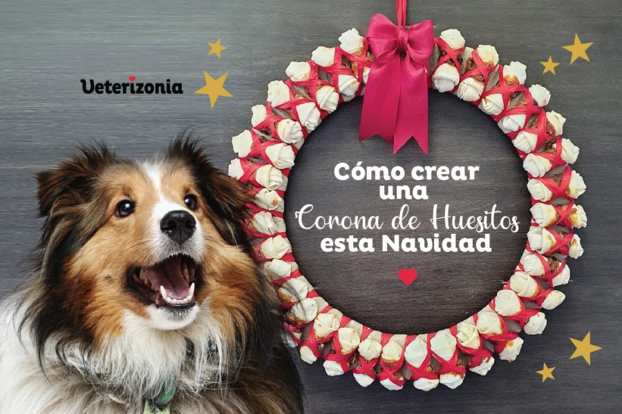 Corona Navideña huesitos perros